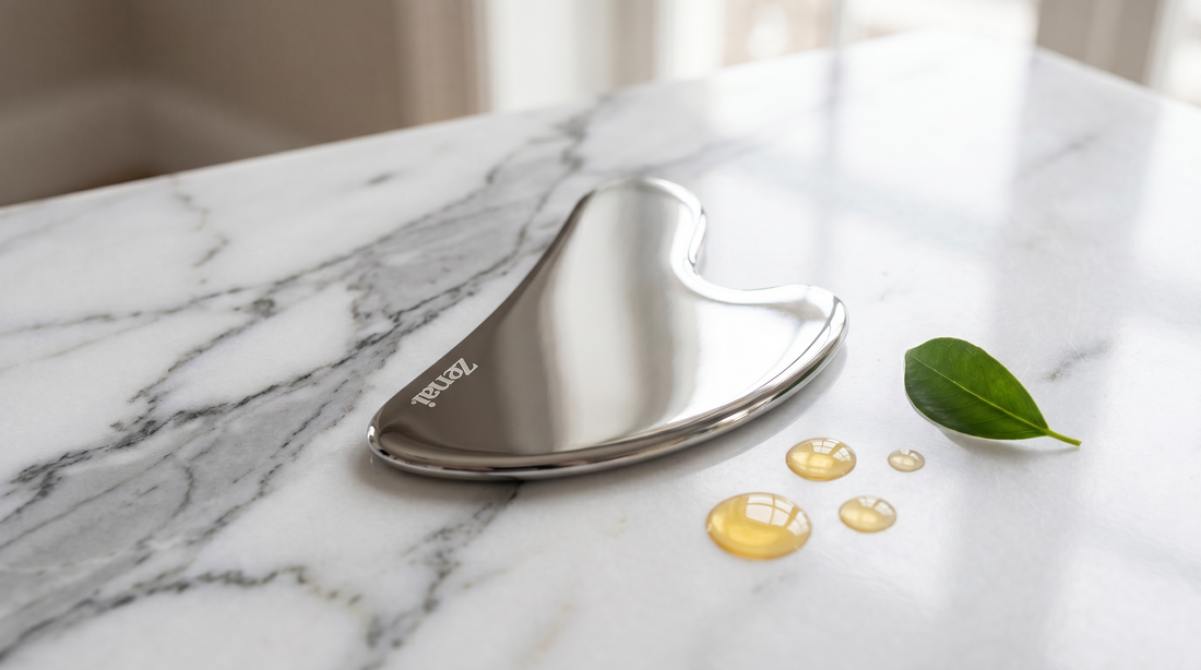 Gua Sha em aço inox: benefícios, diferenças e por que escolher