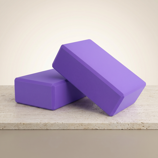 Bloco Yoga Roxo Kit 2 Un.