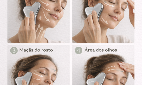Rotina com gua sha para desinchar o rosto